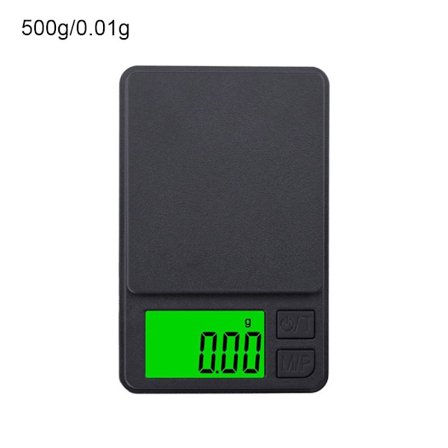1 stk elektronisk vekt digital vekt 500G/0,01G 500G/0,01G