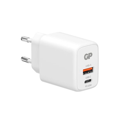 GP Väggladdare WM2B PD 20W USB-A + USB-C