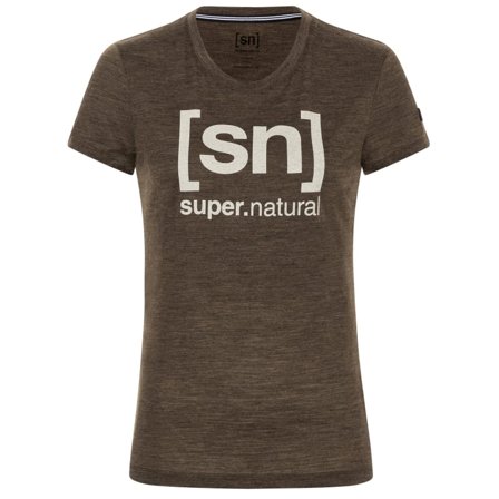 Super.natural Women's Essential I.D. Tee Women short-sleeved sweaters Brown S