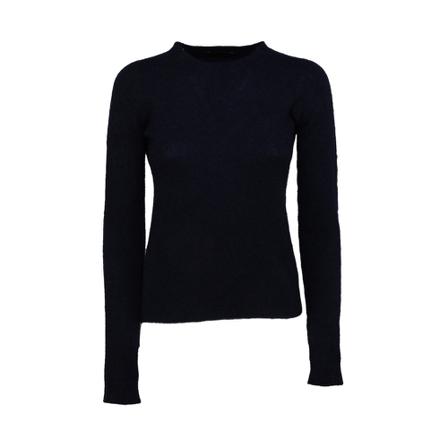 Roberto Collina, Round-neck Knitwear Blauw, Dames, Maat:XS