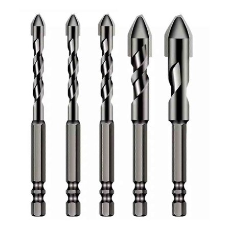 6-12mm Spesial Skjev Tupp Eksentrisk Bor Bit Sett Borrer Betong Mur Metall Glass, 50% Tilbud