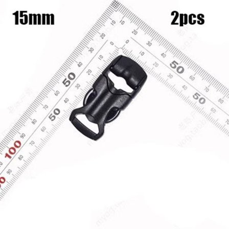 2stk Sideutløserspenner Buet spenne 15MM