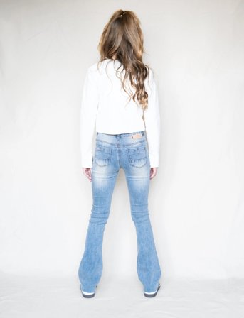 Indian Blue Jeans Flared Fit Medium Denim - Blue - 140