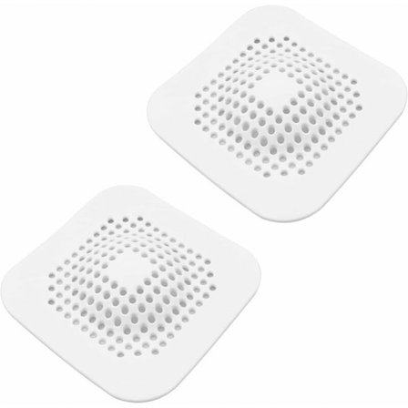 2-pack Badkar Hårfälla Silikon Diskbänksil Dusch Hårfångare