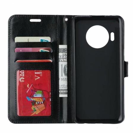 Nokia 8.3 Plånboksfodral Pu-läder 4-fack Svart
