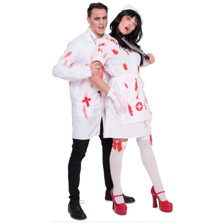 Zombie Sygeplejerske Kostume M/L