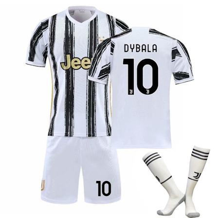 Perfekt Juventus Hjemme- og Sett Fotballsett for Barn/Voksne - Perfekt DYBALA-10-hvit DYBALA-10-white 16