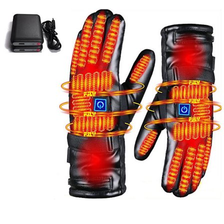 Ladattavat lämmitettävät käsineet - Musta, säädettävä lämpötila, täydellinen talviurheiluun