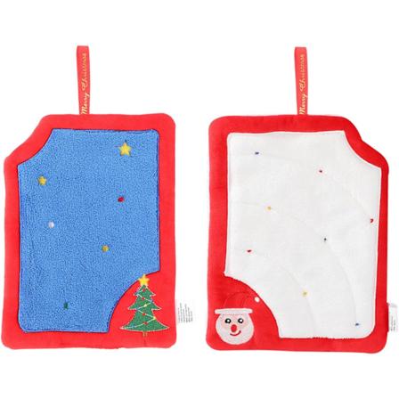2 stk Julehåndklær, God Jul Håndkle, Julehåndkle med Lanyard for Hjemmekoking Baking Rengjøring (A)