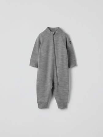Overall Merinowollfrottee - 92 - kinderbekleidung - grey - Polarn O. Pyret