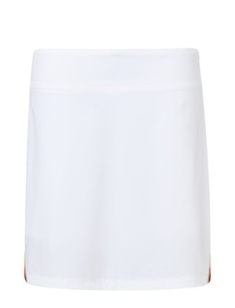 Lds Brook Stripe Skort 45Cm White Abacus