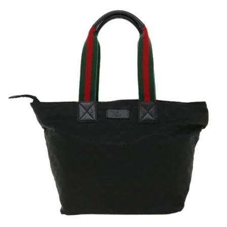 Gucci Vintage, Pre-owned Canvas gucci-bags Zwart, Dames, Maat:ONE Size,leer