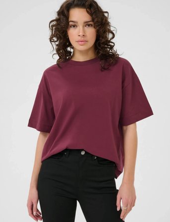 Kaffe Katomina T-Shirt - Red - M