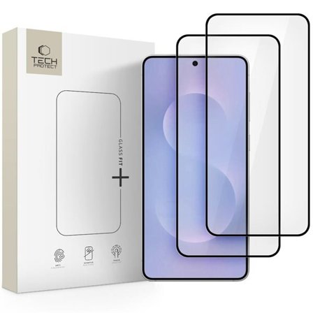 Tech-Protect Glass Fit+ 2-pak hærdet glas til Samsung Galaxy S25 Edge - transparent