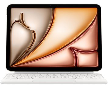 Apple Magic Keyboard for iPad Air 11-inch (M3) - Swedish - White - Magic Keyboard till iPad Air 11 tum (M3)