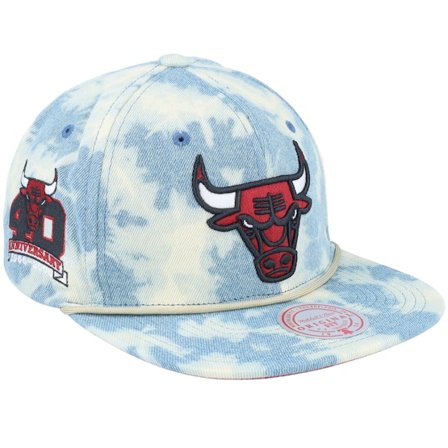 Mitchell & Ness - NBA Blau snapback Cap - Chicago Bulls Acid Wash Blue Snapback @ Hatstore