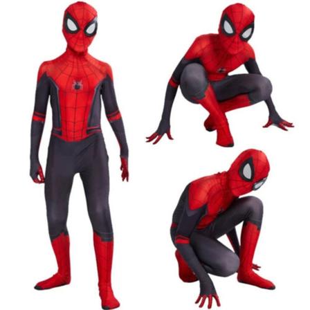Spider Man Into the Superhero Kids Miles Morales Cosplay Vuxen Red 150cm Red 110cm