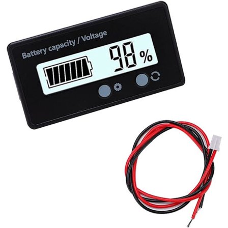 DC-batterimätare, batterikapacitetsvoltmetermonitor, blysyra
