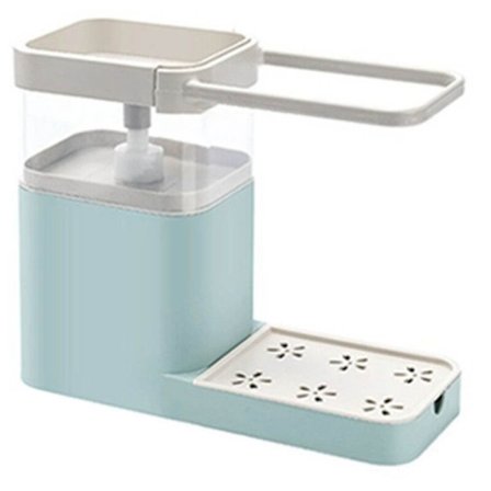 Press Box Automatisk Flytande Tvättmedel, Trefunktionsdiskho med Handdukshållare