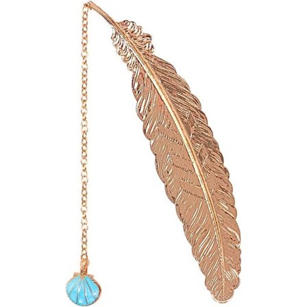 Kirjanmerkki, 11,4 * 2,3 cm Metalliset kirjanmerkit Sulkakirjanmerkit Kirjan Mar