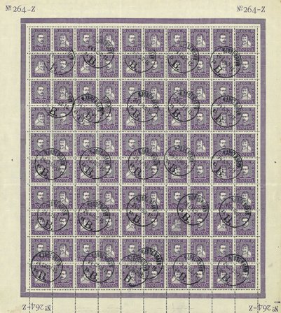 Danmark - AFA 136-139 - Stemplet helark