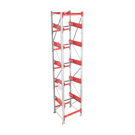 Palettenregal ULTIMATE, Grundmodul für Fässer, 5000 x 950 x 1100 mm