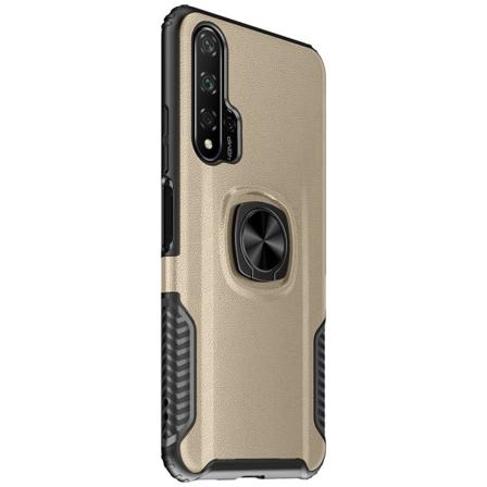 Effektivt cover med ringholder - Huawei Nova 5T Guld