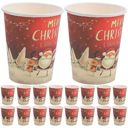 32 kpl Joulujuhlatarvikkeet Paperiset juomakupit Joulupaperimukit Joulujuhlapalvelukset