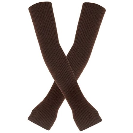 Fingerløse handsker til kvinder med håndledsvarmere, varme strikkede lange ærmer til vinter.