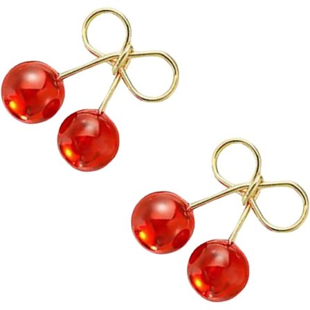 Universella 1 par fjärilsformade örhängen hängande örhängen körsbärsörhängen, perfekta för dagligt bruk