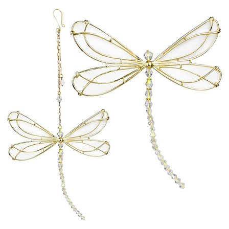 Kristall Solfångare, Hängande Prisma för Regnbågsskapande, Trollslända Kristallhänge för Inomhus Ljuskrona Fönsterdekoration