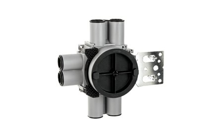 SG Veggboks Enkel 9-24mm 8-løp stender Grå