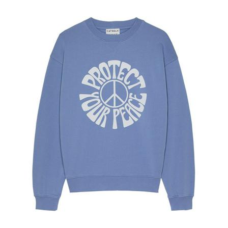 SW PEACEMERKCatwalk JunkieMATERIAALSustainableSTOF100% organic cottonCatwalk Junkie shop je snel en eenvoudig bij nameless , Blauw , Dames , Maat: S 