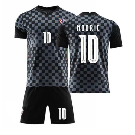 2021 Europacupen Kroatiens Fotbollströja Hemma Och Borta Luka Modric No.10 S(165-170)