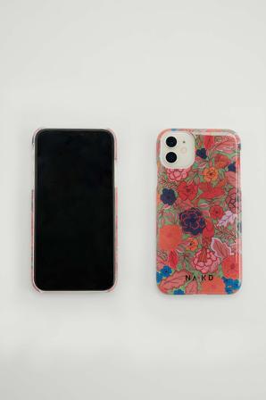 NA-KD Accessories Mobilfodral med tryck - Tech-accessoarer - Flower - iPhone XS