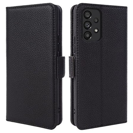 Cover i äkta nötskinn till Samsung Galaxy A53 5g Litchi Texture Stand Phone case