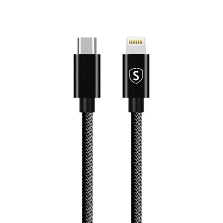 USB-C til Lightning-kabel 20W, 0,25m - Sort