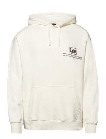Logo Loose Hoodie Huppari Kermanvärinen Lee Jeans