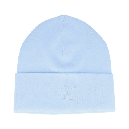 Calvin Klein - Ck Fine Rib Beanie Palest Blue Cuff Cuff Blue Beanie - @ Hatstore