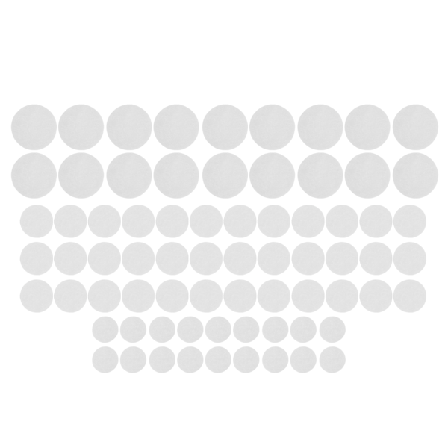 72 stk. Filt Tallerken Delere Hvide Tykke Bløde Vaskbare Genanvendelige Filt Tallerkner Beskyttere Tallerken Adskillere Puder