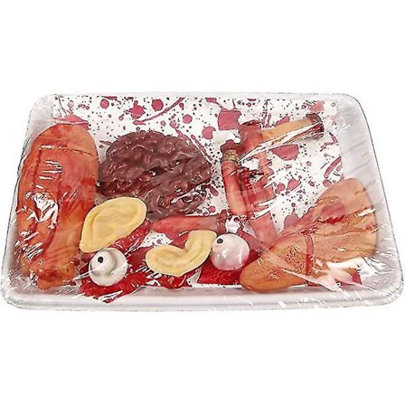 Mänskliga Organrekvisita Set Skrämmande Handgjord Halloween Dekoration Blodig Verklig Mänsklig Inre Organrekvisita, Hjärna-Hjärta-Lever-Finger-Ögon