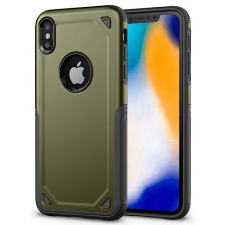 IPhone 9 mobilskal silikon plast - Militärgrön