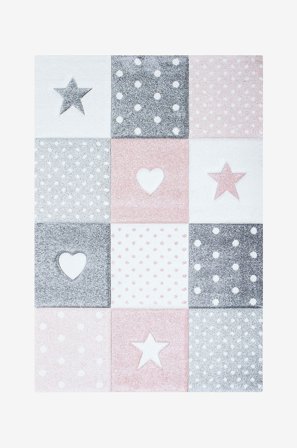 KM Home - Barnmatta Atlas - Rosa - Barnmattor - 120X170 - Från Homeroom