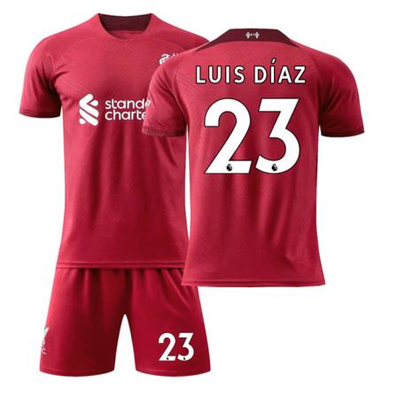 Liverpool Hemma nr 11 Salah nr 10 Mane fotbollströja kostym Luis Daiz 23 30#XS(155-160cm)