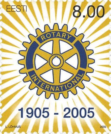 Estland - Rotary 100 år - Postfrisk frimærke