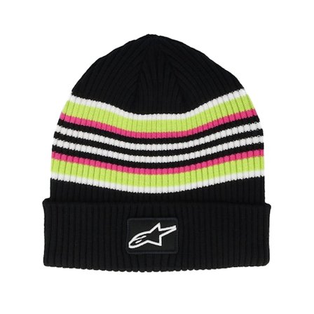 Alpinestars - Black cuff Beanie - Bolted Cff Bean 10 Black Cuff @ Hatstore