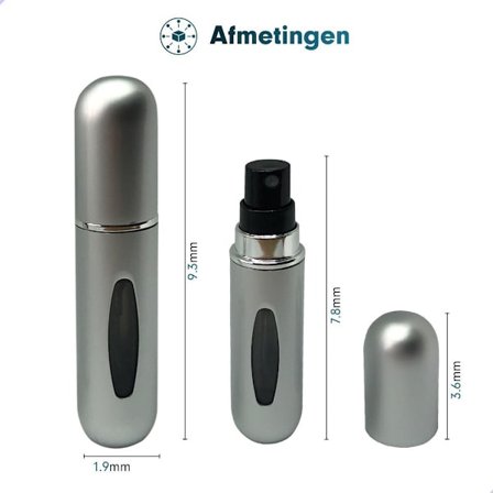 Go Go Gadget - Parfymfördelare/flaska - påfyllningsbar - Hög kvalitet - Hållbar - Lätt att använda