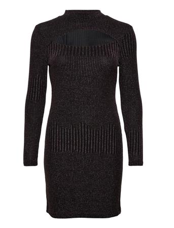 Onltamara L/S Cutout Glit Dress Cs Jrs Black ONLY