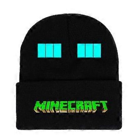 Minecraft Spill Trykket Beanie Strikket Lue Barn Gutter Jenter Trend Vinter Ull Varmt Skihette