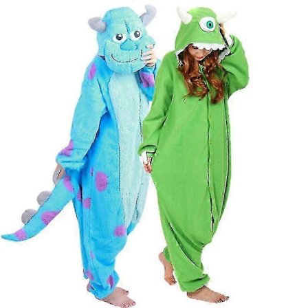 Zhouxixi Halloween-onesie for voksne, tegneseriemonstre, pyjamas for kvinner og menn, Kigurumi-dyrepyjamas, hjemmeklær, cosplay-partykostyme